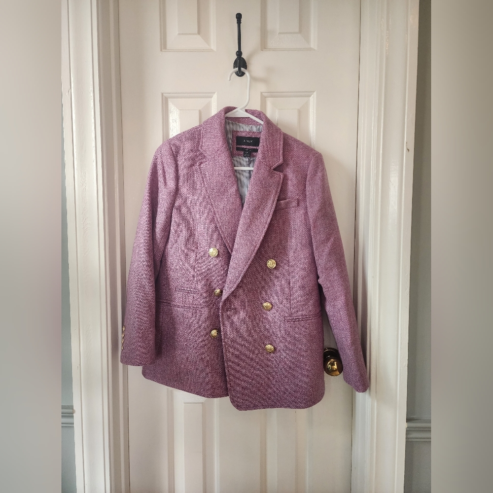 J.Crew lavender tweed blazer